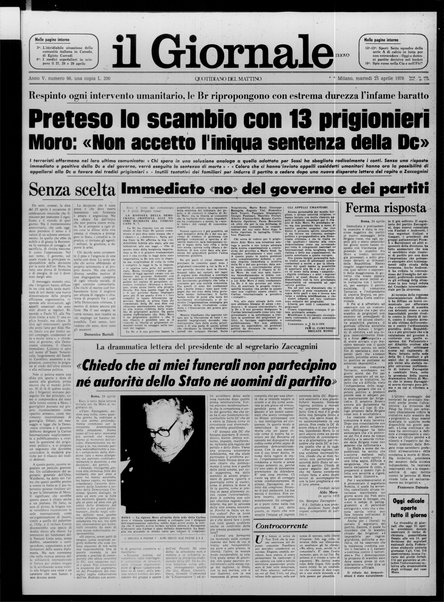 Il giornale nuovo : quotidiano del mattino